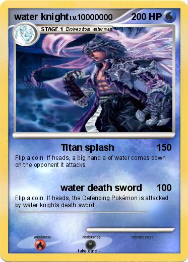Pokemon water knight