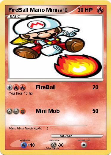 Pokemon FireBall Mario Mini