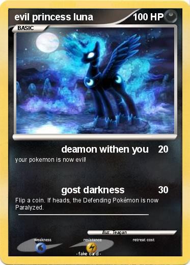 Pokemon evil princess luna