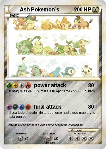 Pokemon Ash Pokemon´s