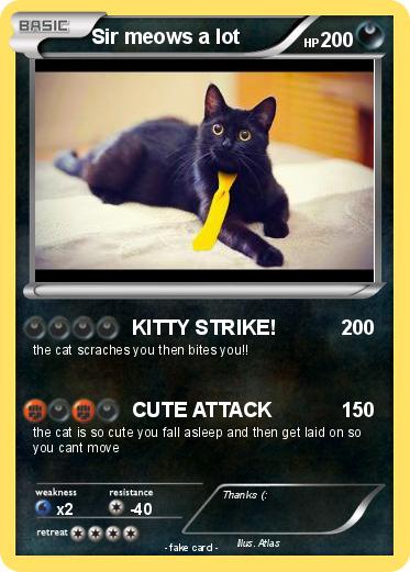 Pokemon Sir meows a lot