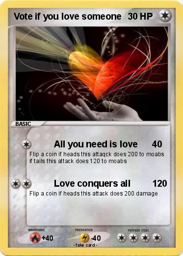 Pokemon Vote if you love someone