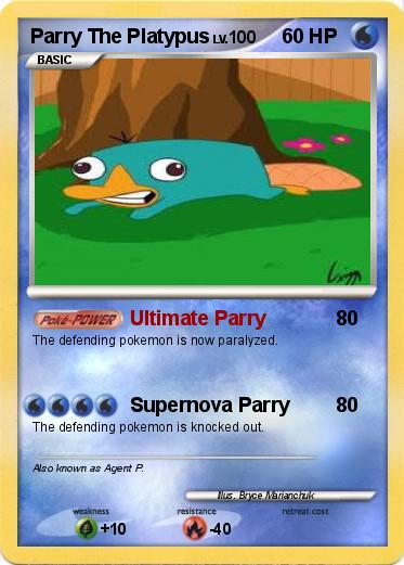Pokemon Parry The Platypus