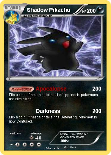 Pokemon Shadow Pikachu