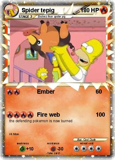 Pokemon Spider tepig