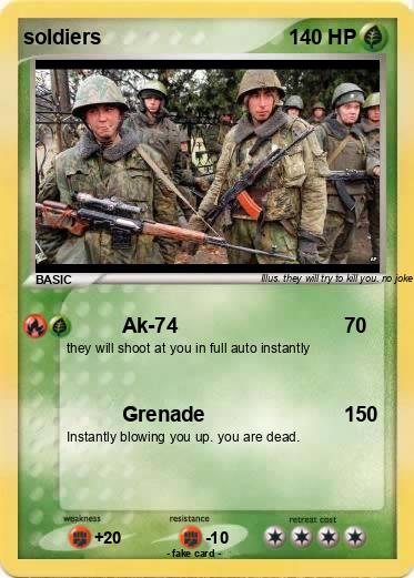 Pokemon soldiers