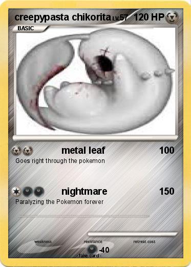 Pokemon creepypasta chikorita