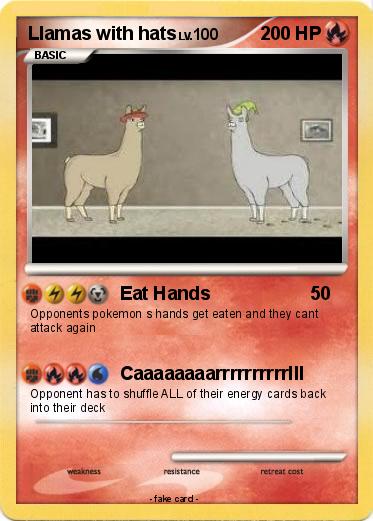 Pokemon Llamas with hats