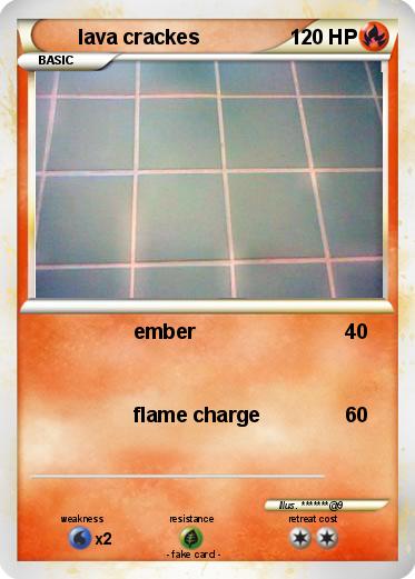 Pokemon lava crackes