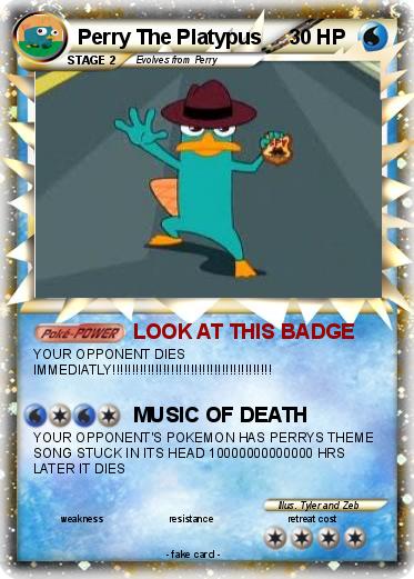 Pokemon Perry The Platypus