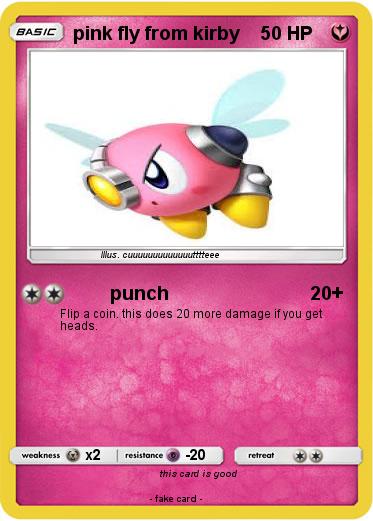 Pokemon pink fly from kirby