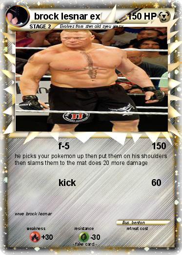 Pokemon brock lesnar ex