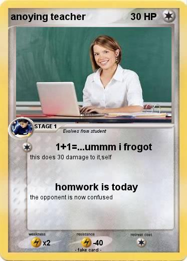 Pokemon anoying teacher