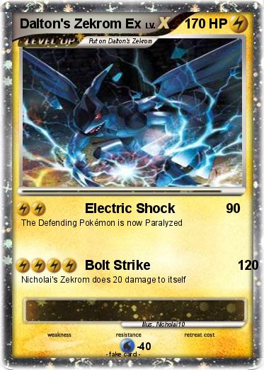 Pokemon Dalton's Zekrom Ex