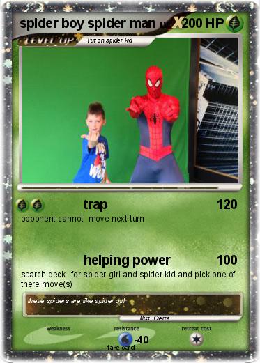 Pokemon spider boy spider man