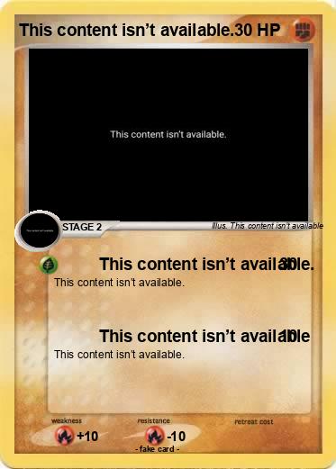 Pokemon This content isn’t available.