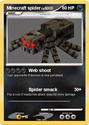 Pokemon Minecraft spider
