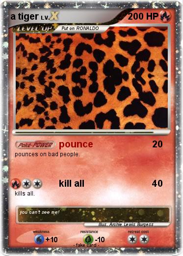 Pokemon a tiger