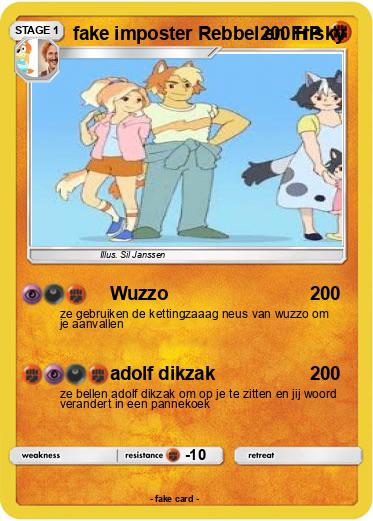 Pokemon fake imposter Rebbel en Frisky