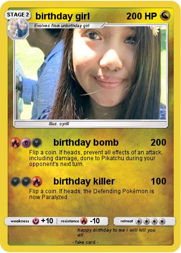 Pokemon birthday girl