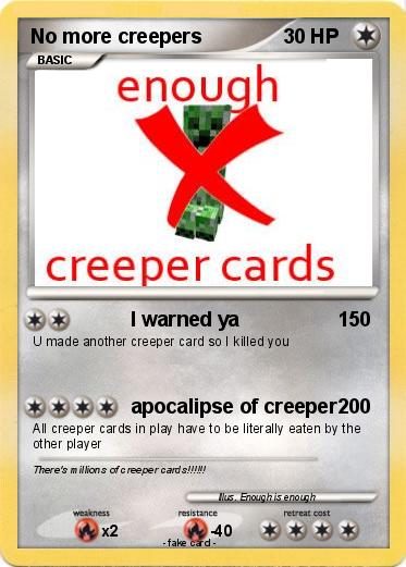 Pokemon No more creepers