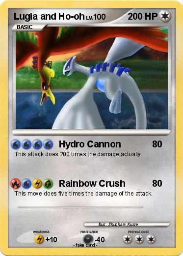 Pokemon Lugia and Ho-oh