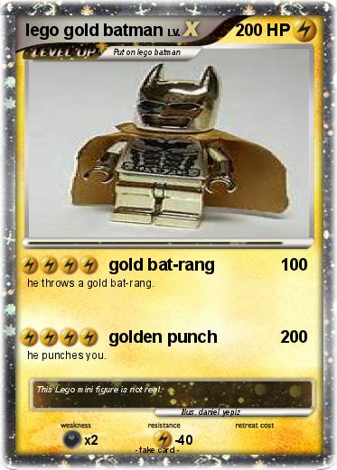Pokemon lego gold batman