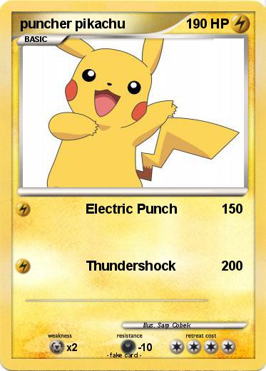 Pokemon puncher pikachu