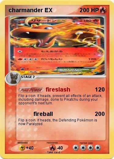 Pokemon charmander EX