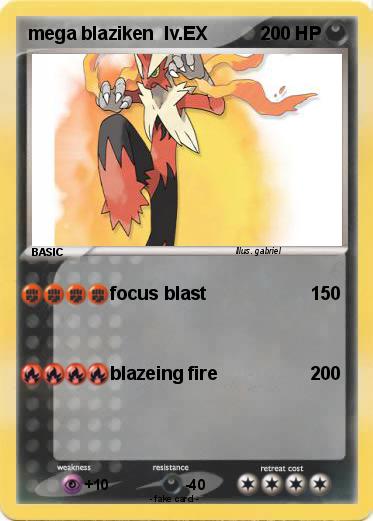 Pokemon mega blaziken  lv.EX