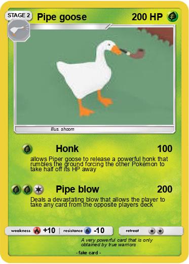 Pokemon Pipe goose