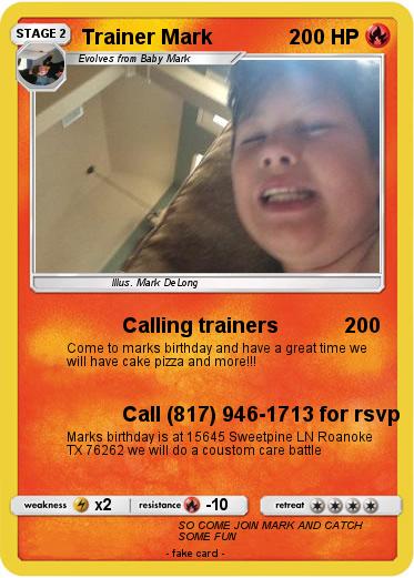 Pokemon Trainer Mark