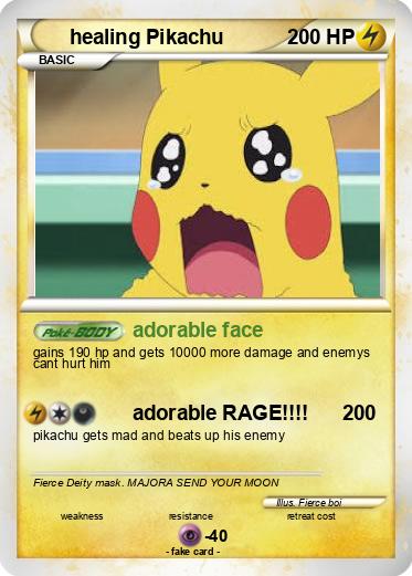 Pokemon healing Pikachu