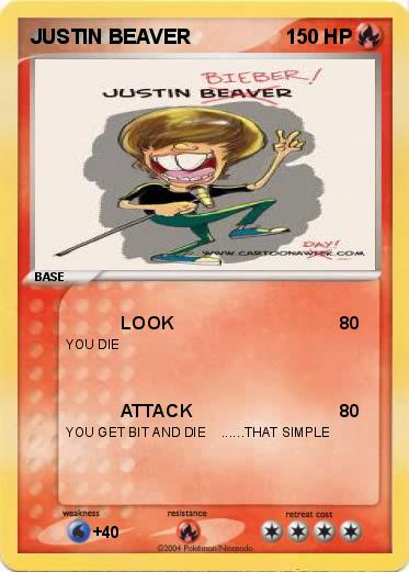 Pokemon JUSTIN BEAVER