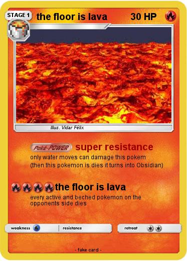 Pokemon the floor is lava