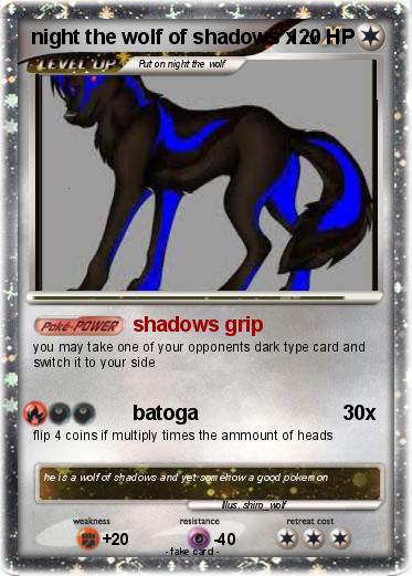 Pokemon night the wolf of shadows x