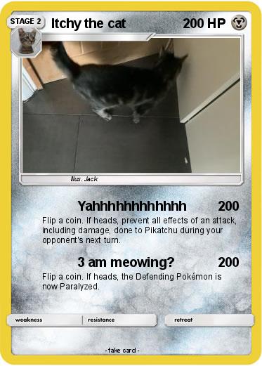 Pokemon Itchy the cat