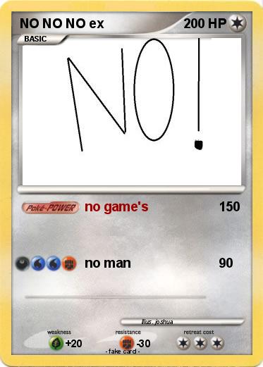 Pokemon NO NO NO ex