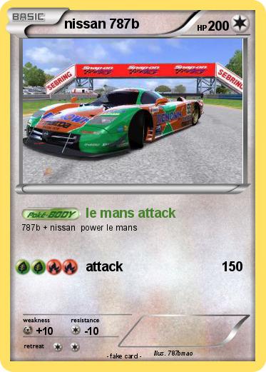 Pokemon nissan 787b