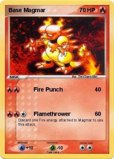Pokemon Base Magmar
