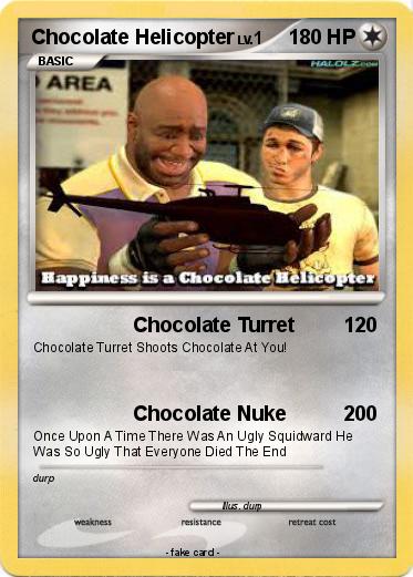 Pokemon Chocolate Helicopter