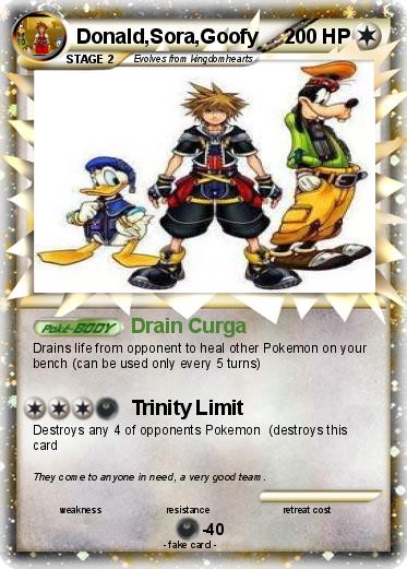 Pokemon Donald,Sora,Goofy