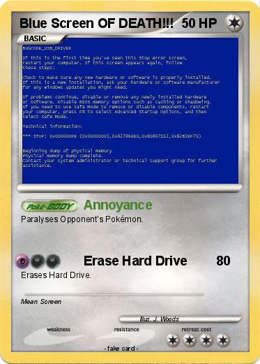 Pokemon Blue Screen OF DEATH!!!