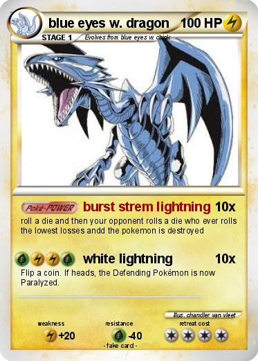 Pokemon blue eyes w. dragon