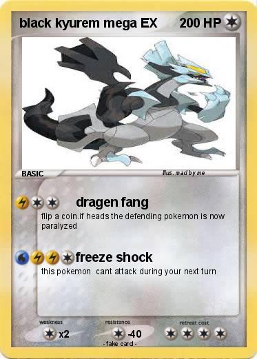 Pokemon black kyurem mega EX