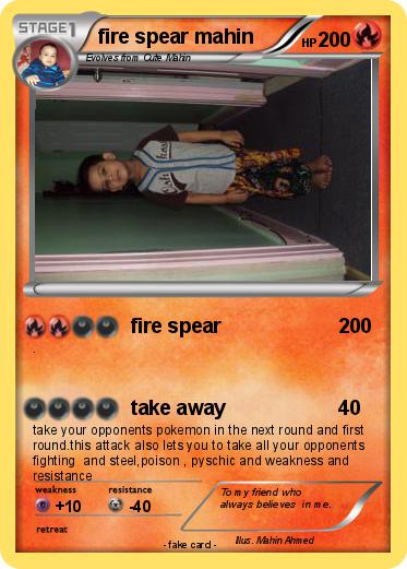 Pokemon fire spear mahin