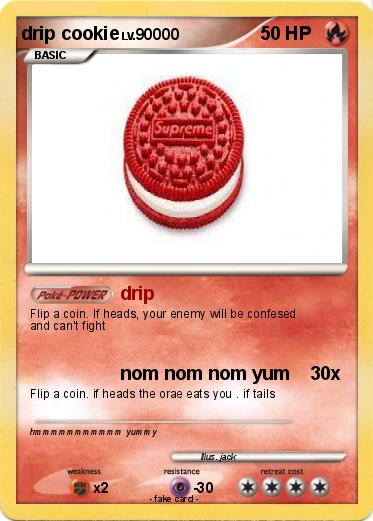 Pokemon drip cookie