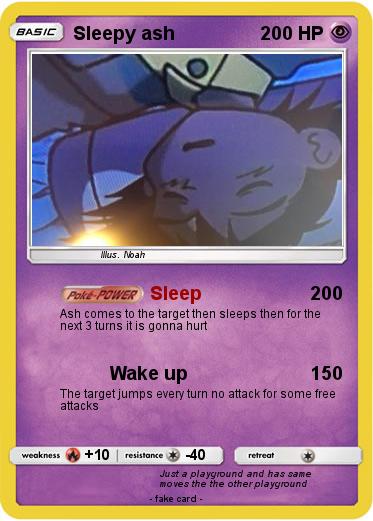 Pokemon Sleepy ash