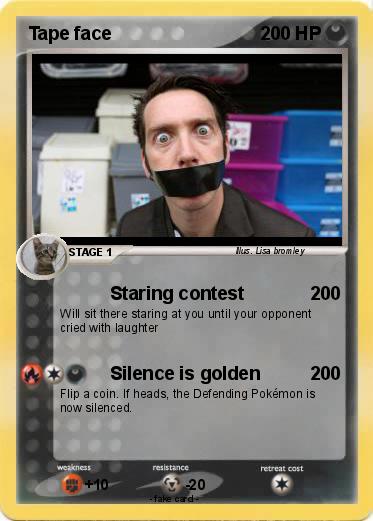 Pokemon Tape face