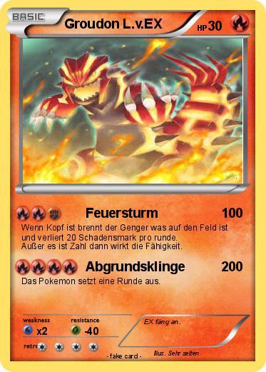 Pokemon Groudon L.v.EX
